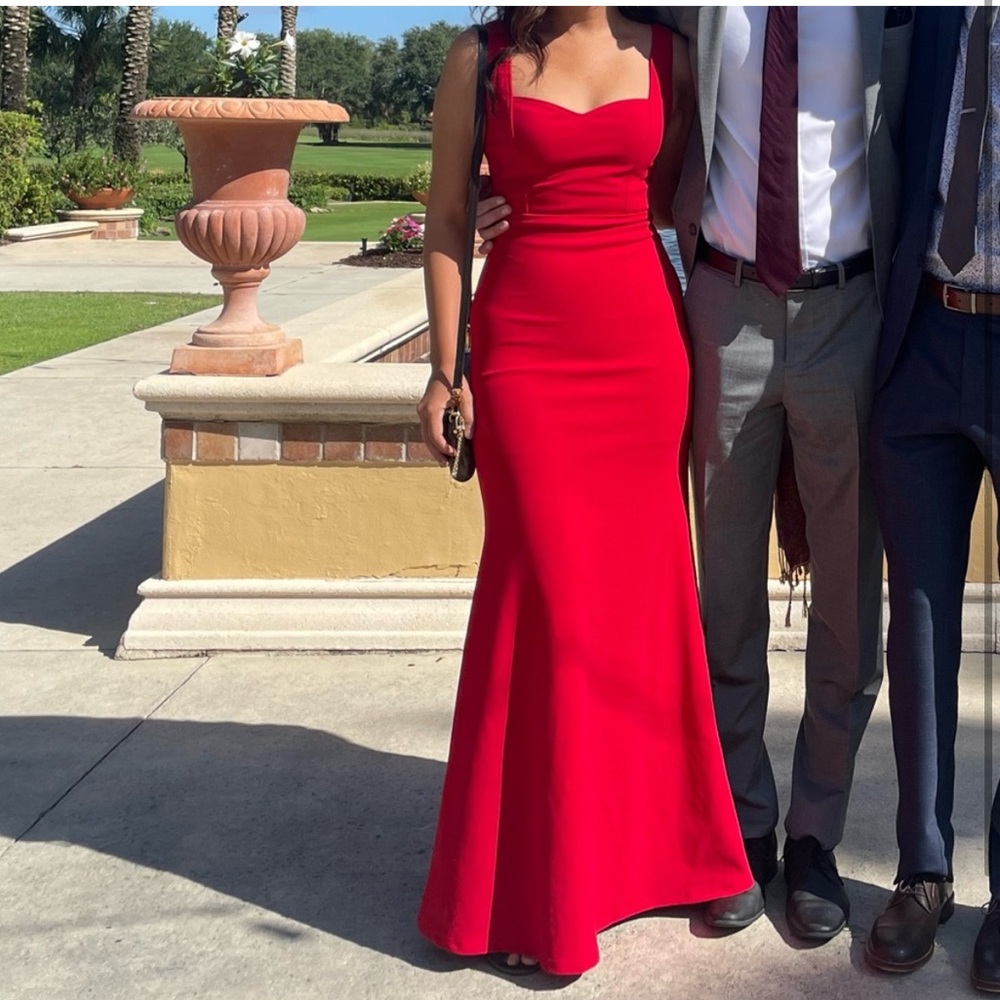 LULU'S Sweetest Thing Red Maxi Dress